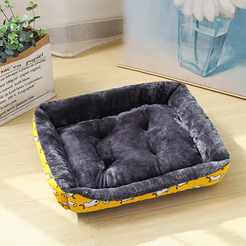 Plush Pet Bed Sofa Mat – Soft Winter Dog & Cat Cushion, Breathable & Washable, Small/Medium/Large