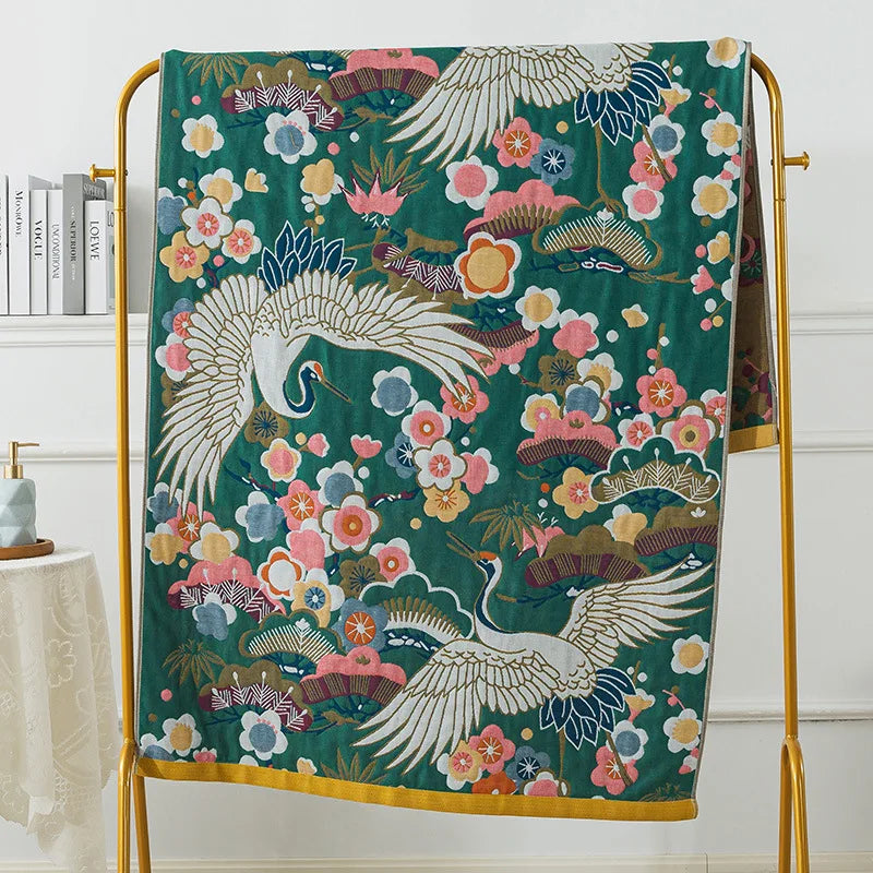 DecorBites™ Cotton Gauze Bath Towel - Large Size 90x180cm