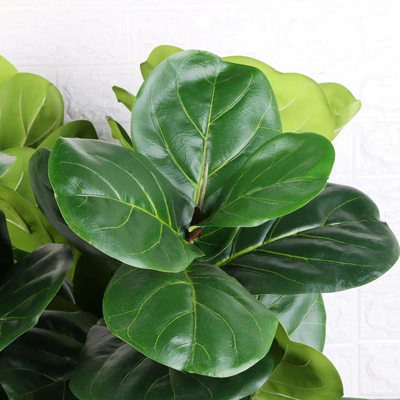 Dlight Decor 113cm Tropical Ficus Tree with Rubber Style Leaves