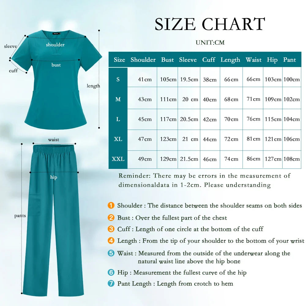 High Quality Nurse Medical Uniform Scrub Set