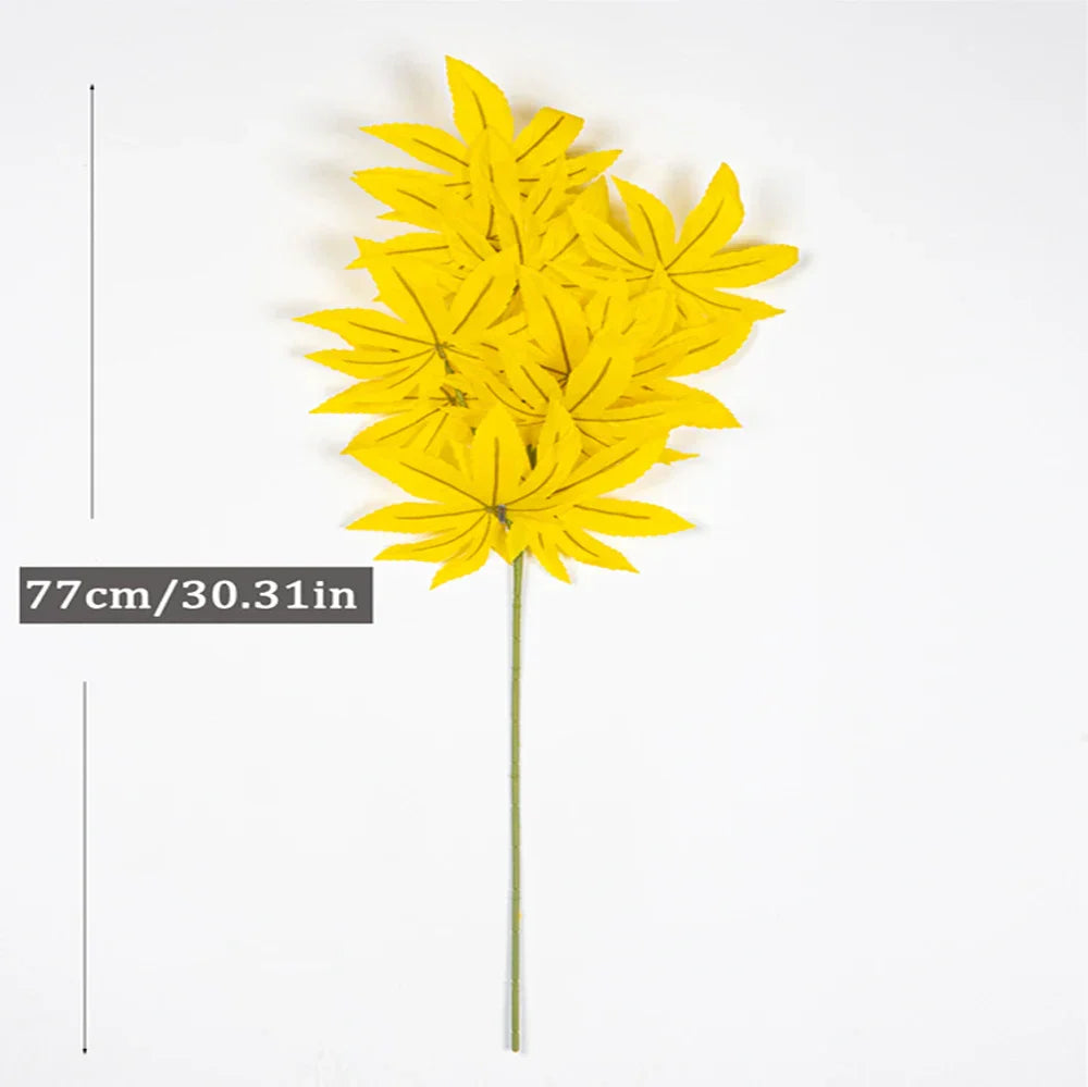 Dlight Decor 77cm Autumn Maple Leaf Branch for Fall Display