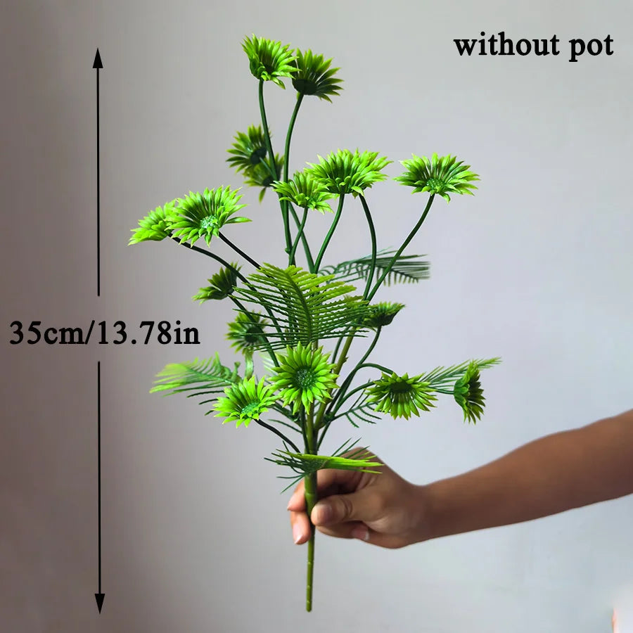 Dlight Decor 37cm Eucalyptus Money Plant Branch for Home and Garden Decor