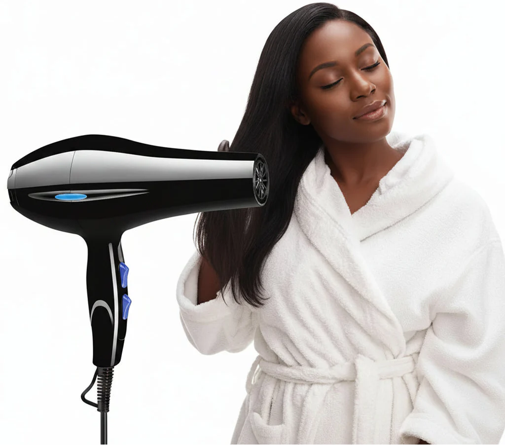 2200W Professional Hair Dryer for Women – Fast Drying, Ionic Care & Styling Attachments