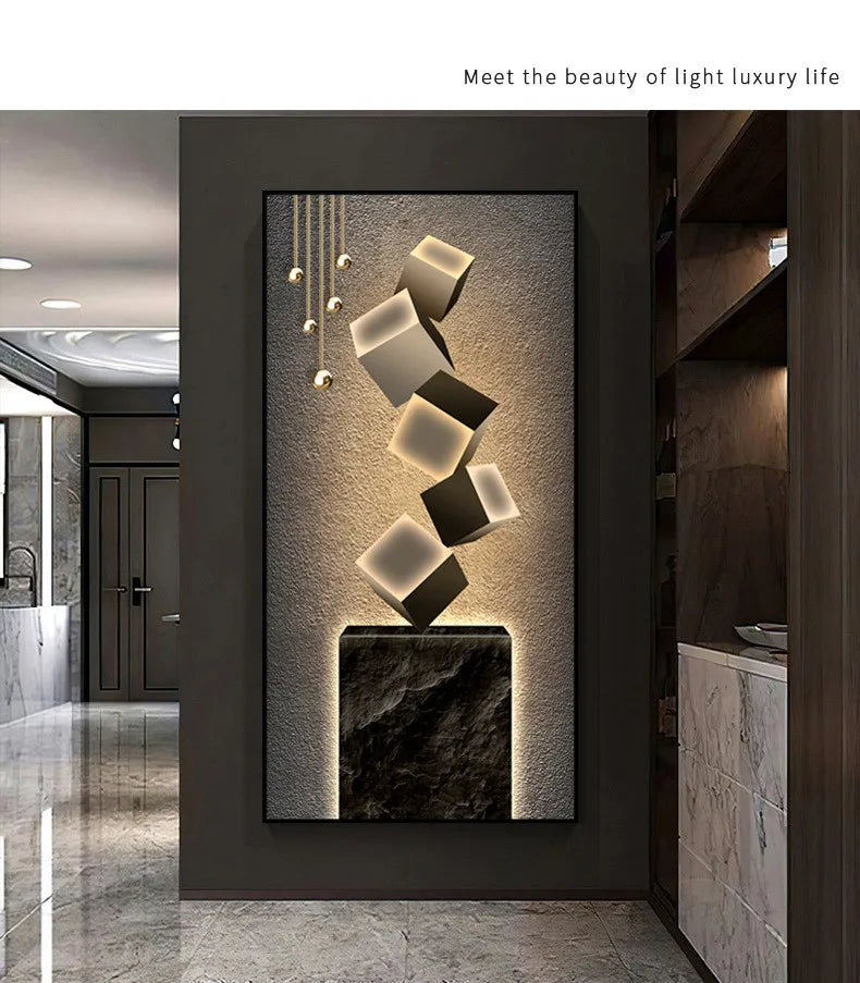 Dlight Decor Crystal Wall Art Glow Lamp for Interiors