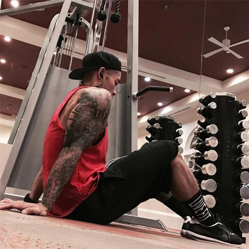 MuscleFlex Stringer Vest: Gym & Hip Hop Tank