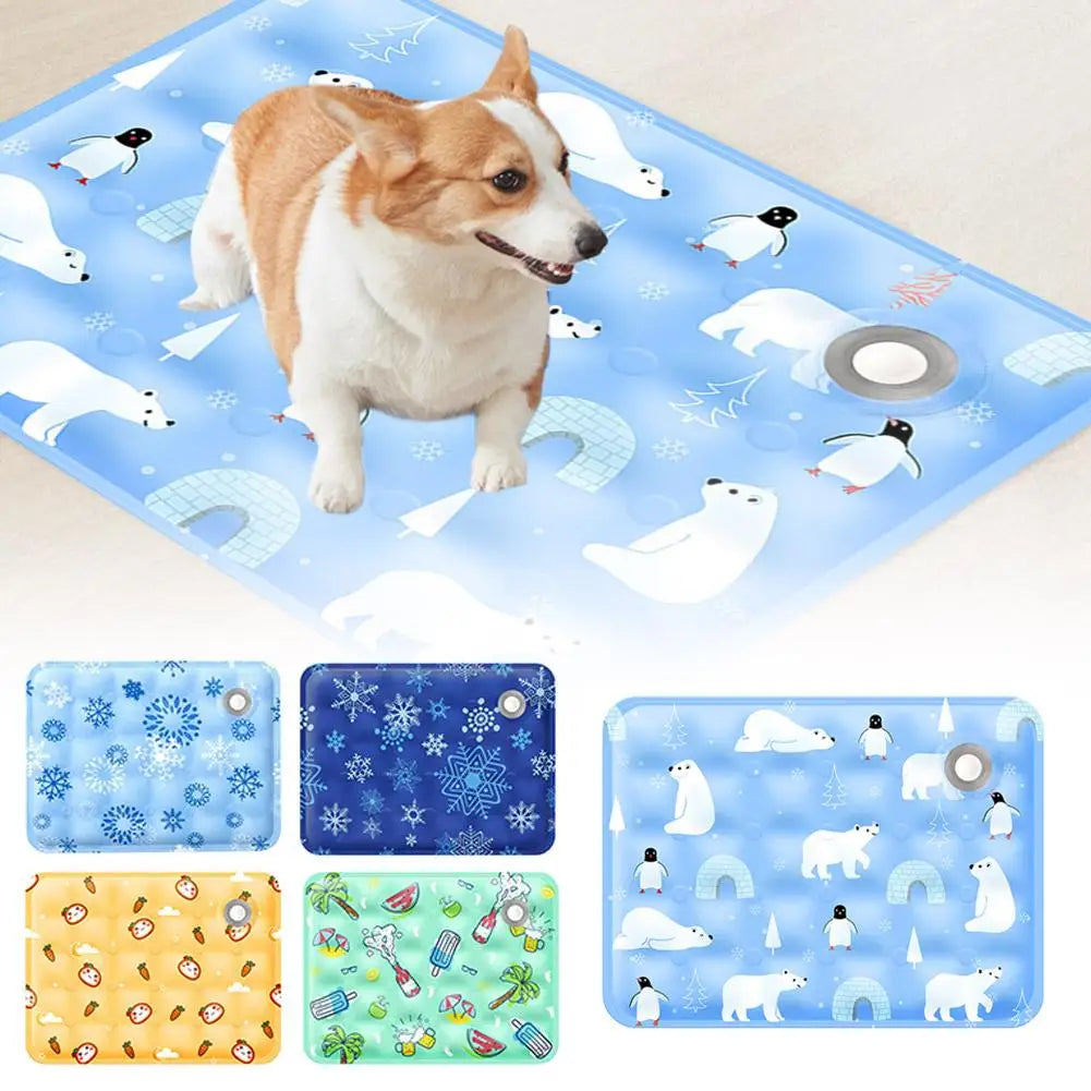 Dog Cooling Mat Summer Pad Mat For Dogs Cat Blanket Sofa Breathable Pet Bed Summer Washable For Small Medium Large Dogs Cat
