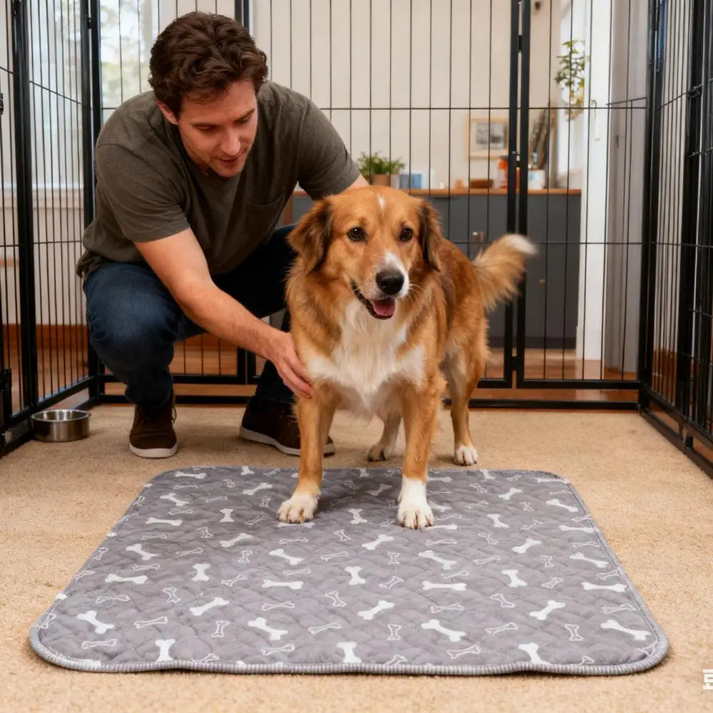 Pet Pee Pad Waterproof Washable Puppy Pee Pad Durable Absorbent Pet Bed Mat Reusable Anti-Slip Dog Urine Pad Cat Care Dog Mat