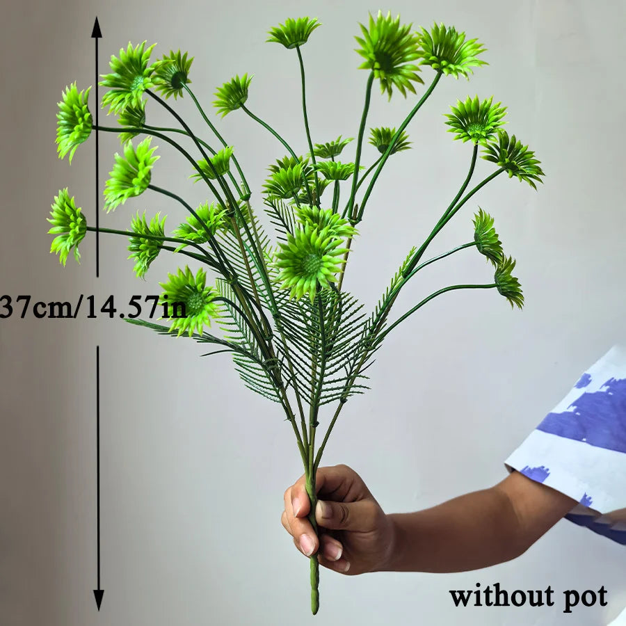 Dlight Decor 37cm Eucalyptus Money Plant Branch for Home and Garden Decor
