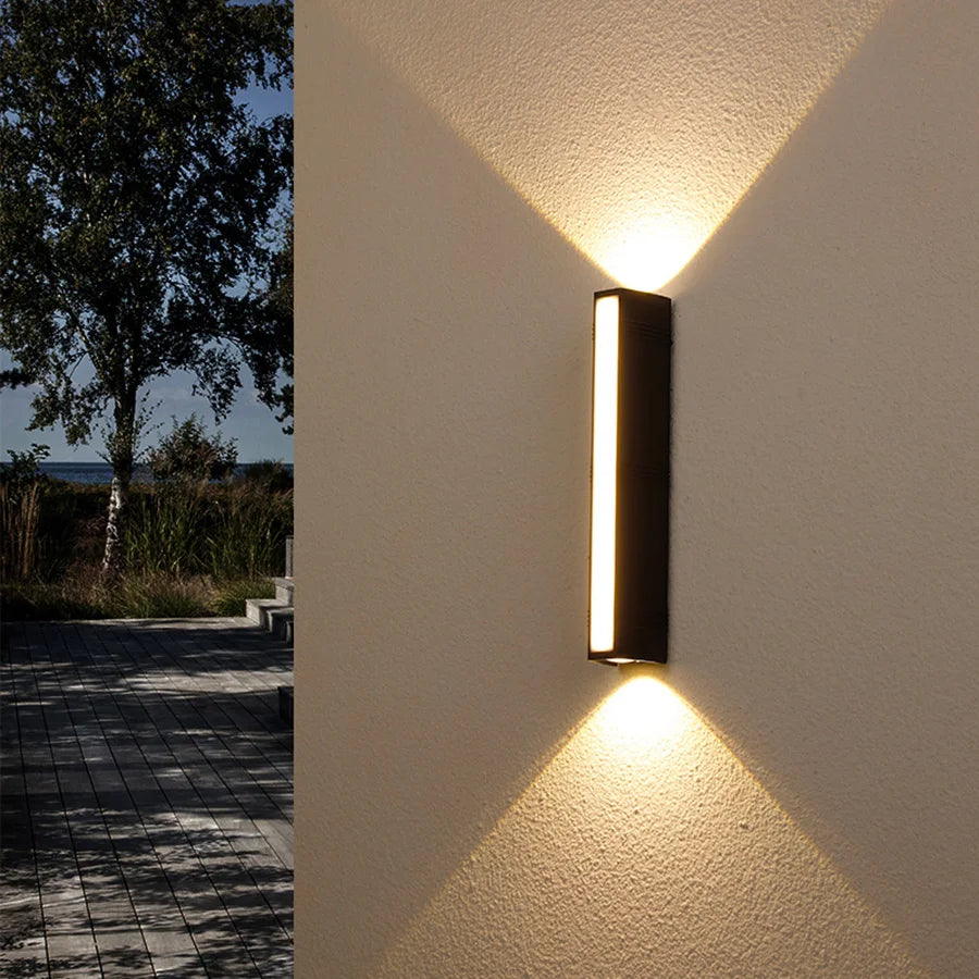 Versatile Up Down LED Wall Lamp - Waterproof, Modern Design for Garden, Street, Corridor, and Stairs
