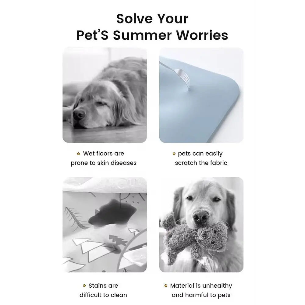 Dog Cooling Mat Summer Pad Mat For Dogs Cat Blanket Sofa Breathable Pet Bed Summer Washable For Small Medium Large Dogs Cat