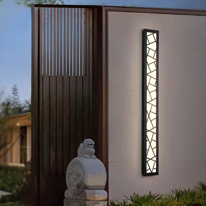 Stylish Waterproof LED Tall Wall Lamp - Illuminate Your Garden Villa and Porch with Elegance