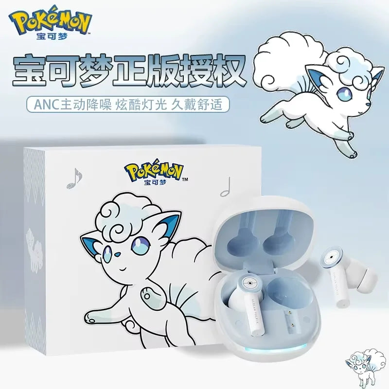 Genuine Pkm Gengar Anime Bluetooth Wireless Headset Ear clip type Gaming stereo sports headphones High Endurance Trendy Gifts