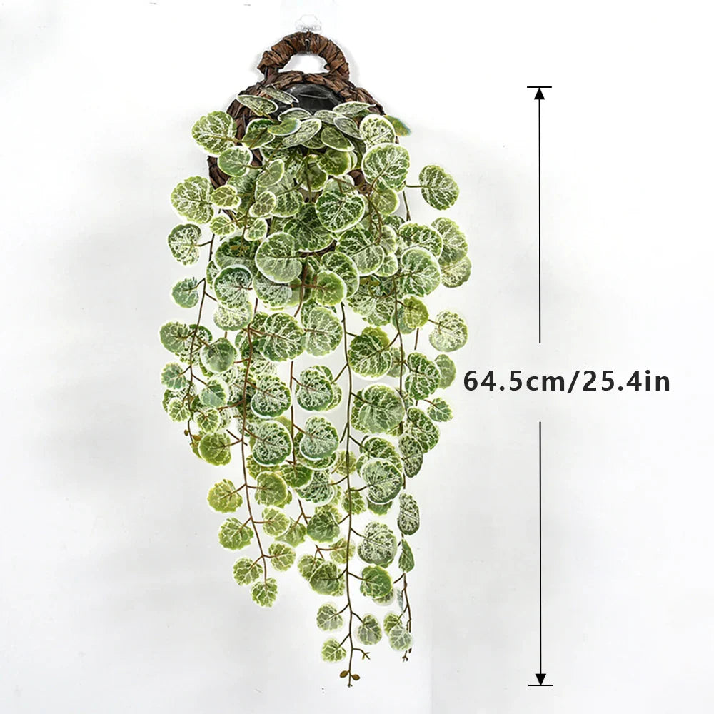 Dlight Decor 64cm Hanging Eucalyptus Vine with Apple Leaves