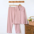 100% Cotton Thick Woman's Pajamas sleepwear Long Sleeved Pants Two Piece Set Ladies' Homewear Warm Sleepwear women's pajamas