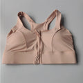 Women's Zipper Shockproof Sports Bra