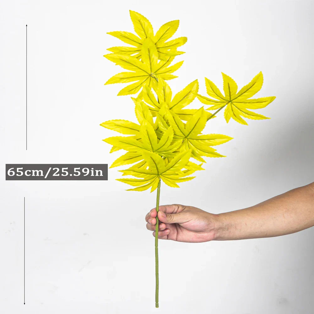 Dlight Decor 77cm Autumn Maple Leaf Branch for Fall Display