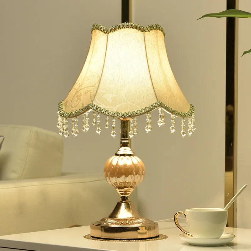 European Style Touch Table Lamp - Modern Romantic Decorative Lighting for Bedroom