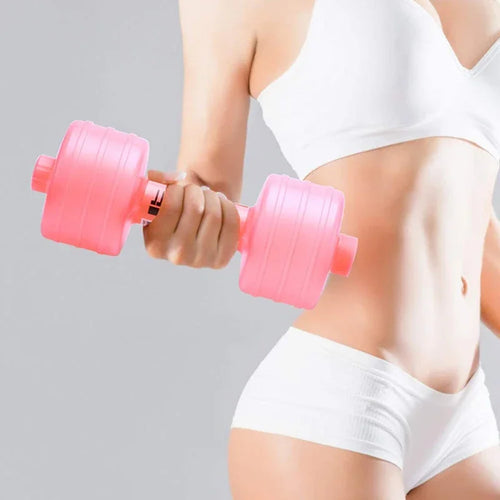 2Pcs 1kg Water Dumbbells for Home Gym  Fitness & Workout Equipment
