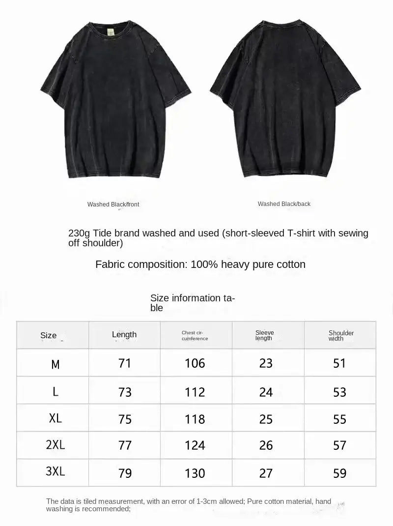 Chainsaw Man T-Shirt: Vintage Washed Oversized Streetwear