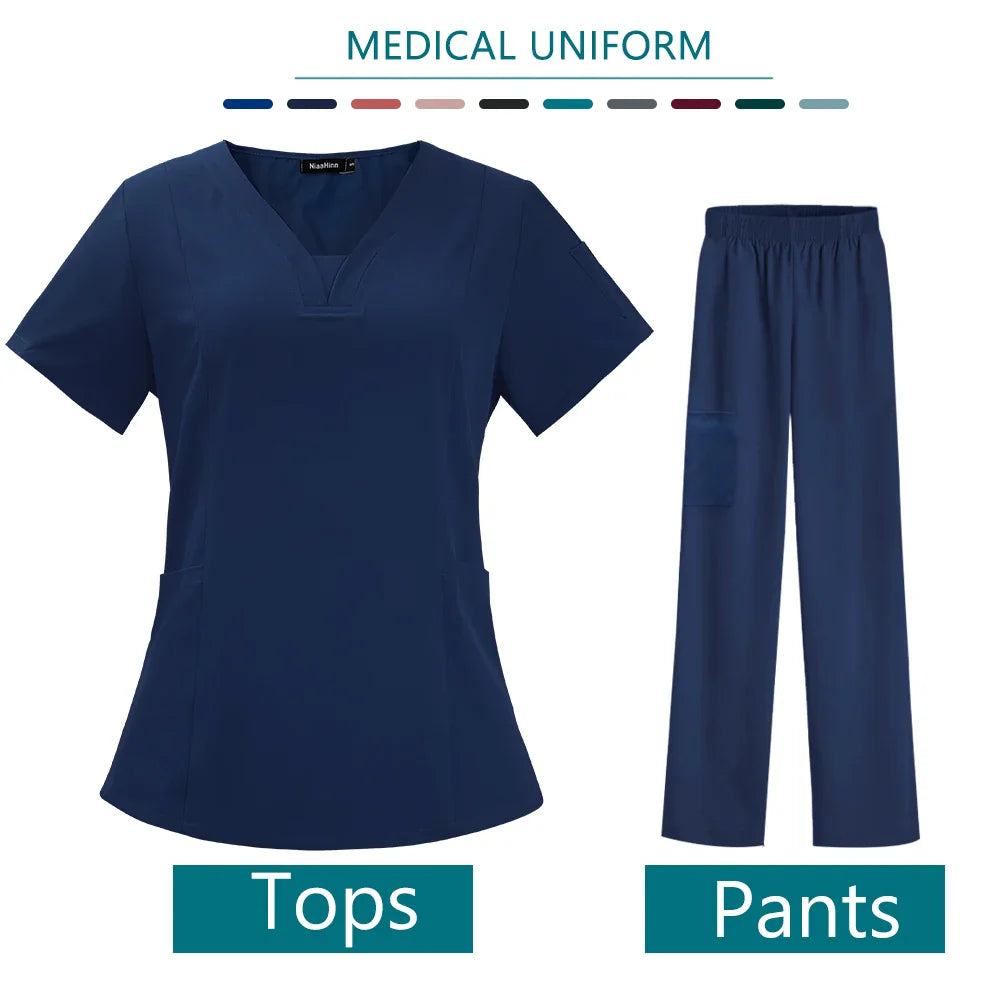 High Quality Nurse Medical Uniform Scrub Set