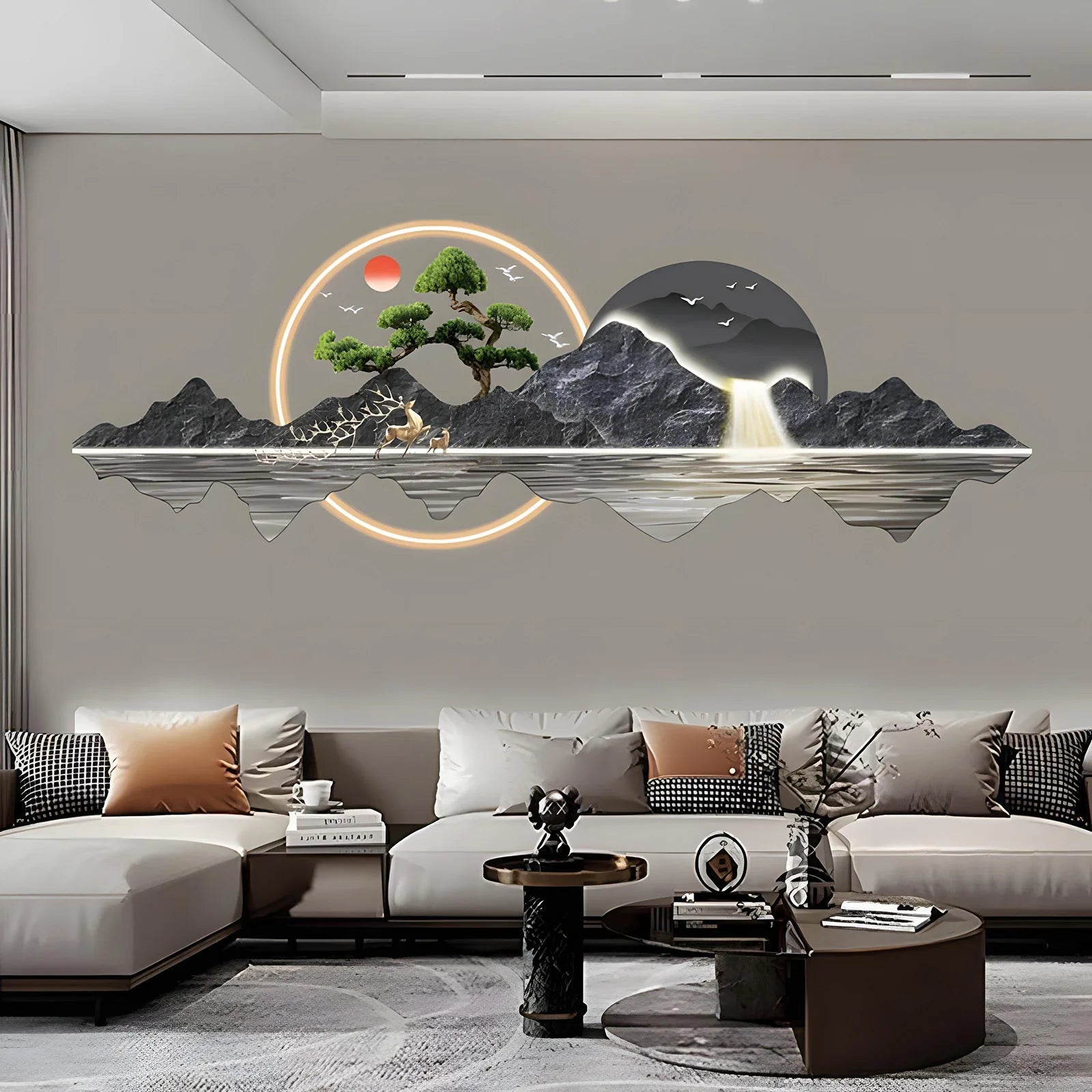 Dlight Decor Acrylic Carved LED Wall Art Light