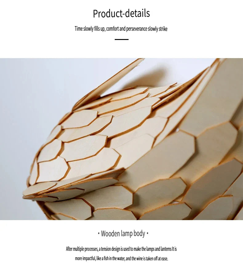 Dlight Decor Japanese Fish Wall Lamp Sculpture