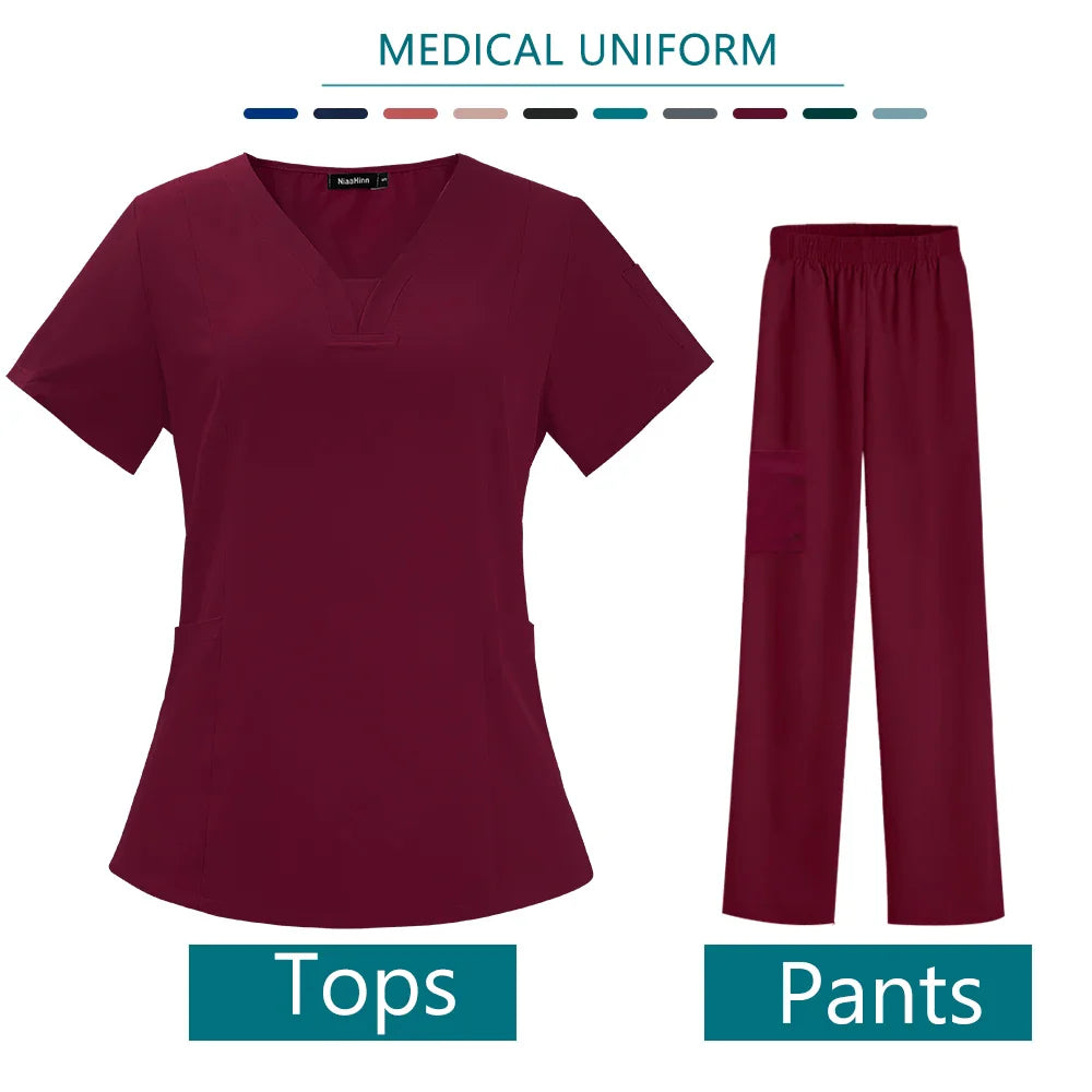 High Quality Nurse Medical Uniform Scrub Set
