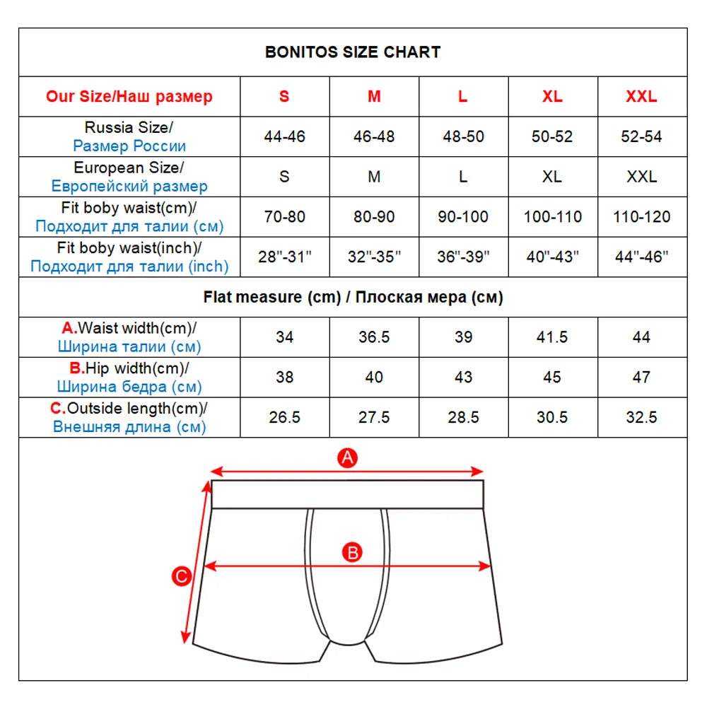 5pcs Pack Men Cotton Underwear Boxers
