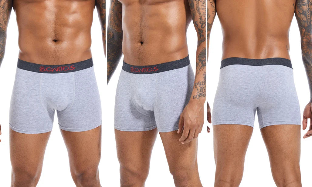 4pcs Men Underwear Cotton Boxer Shorts