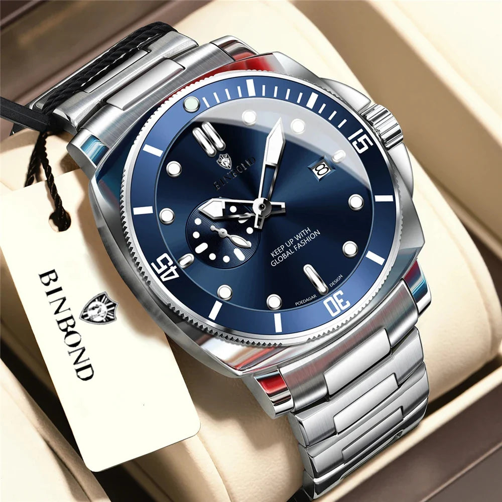 New Gifts Watches For Man Luxury Brand Mens Fashion Quartz Wristwatches Automatic Watch Men Sports Chornograph Digital Clock