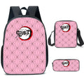 Demon Slayer Backpack: Nezuko 3-Piece Schoolbag Set
