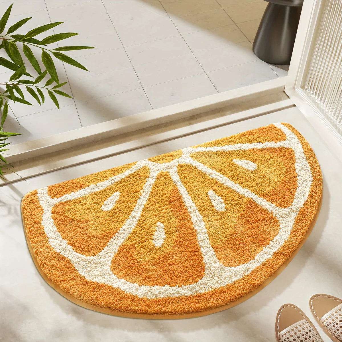 VIKAMA Fresh Fruit Carpet Bright Color Doormat Soft Absorbent Bathroom Mat Bedroom Rug Home Decor Floor Mat