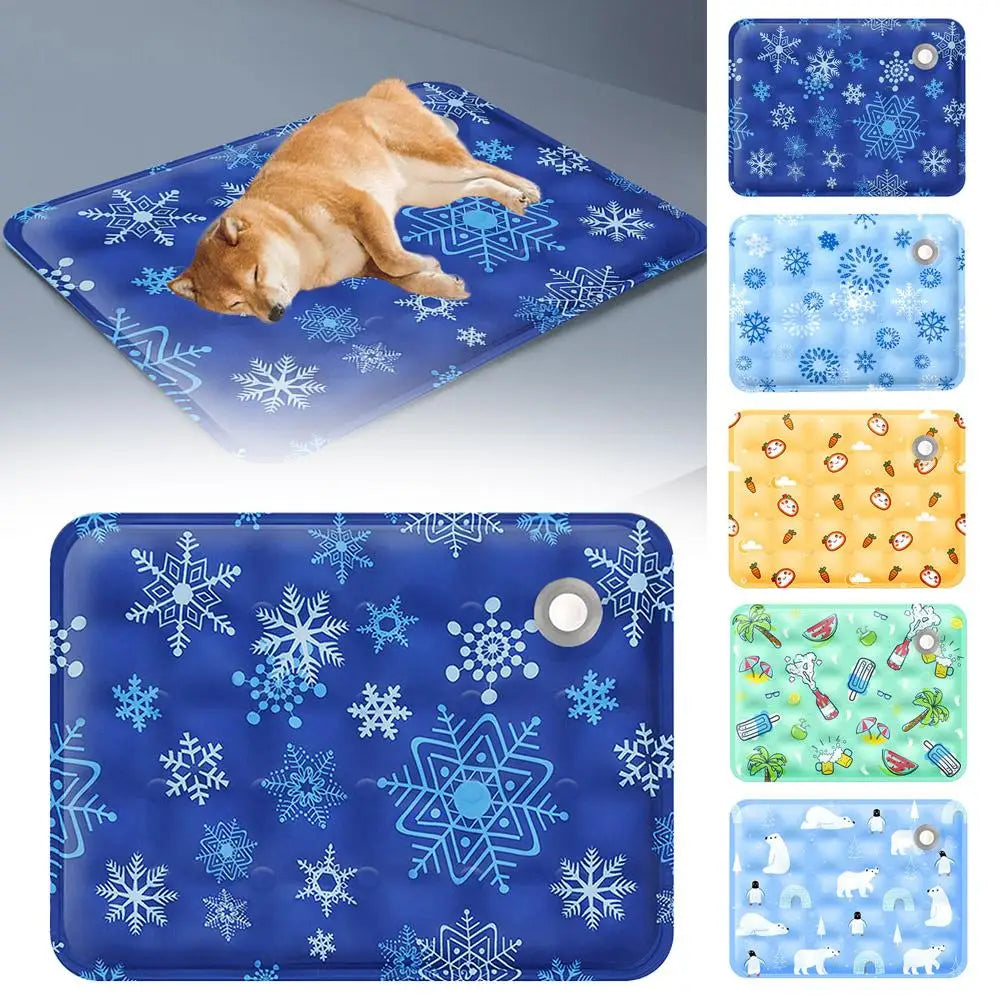 Dog Cooling Mat Summer Pad Mat For Dogs Cat Blanket Sofa Breathable Pet Bed Summer Washable For Small Medium Large Dogs Cat
