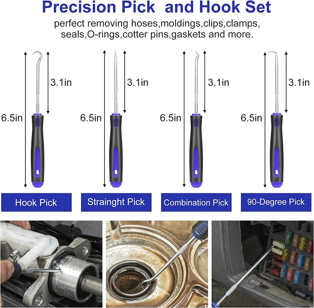 Car Trim Removal Tool Kit 5/11/41/161-Piece Auto Interior Door Panel Radio Stereo Dash Tools