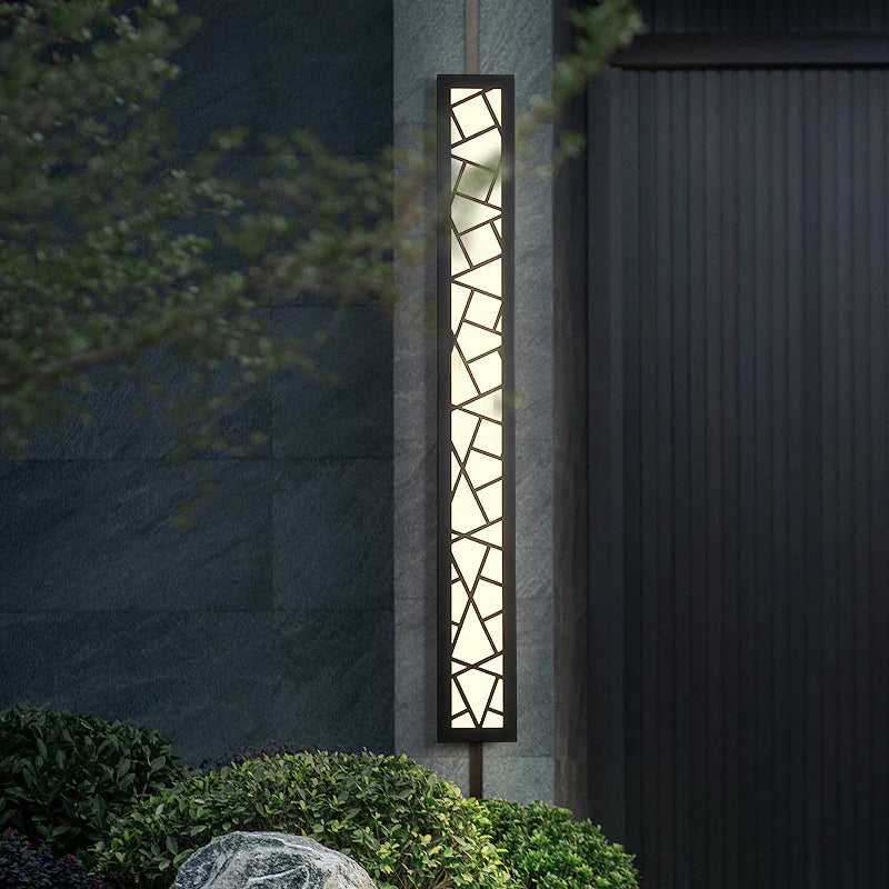 Stylish Waterproof LED Tall Wall Lamp - Illuminate Your Garden Villa and Porch with Elegance