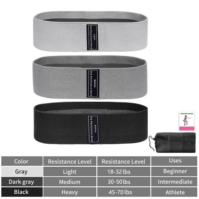 Fabric Resistance Hip Booty Bands Thigh Elastic Workout Bands