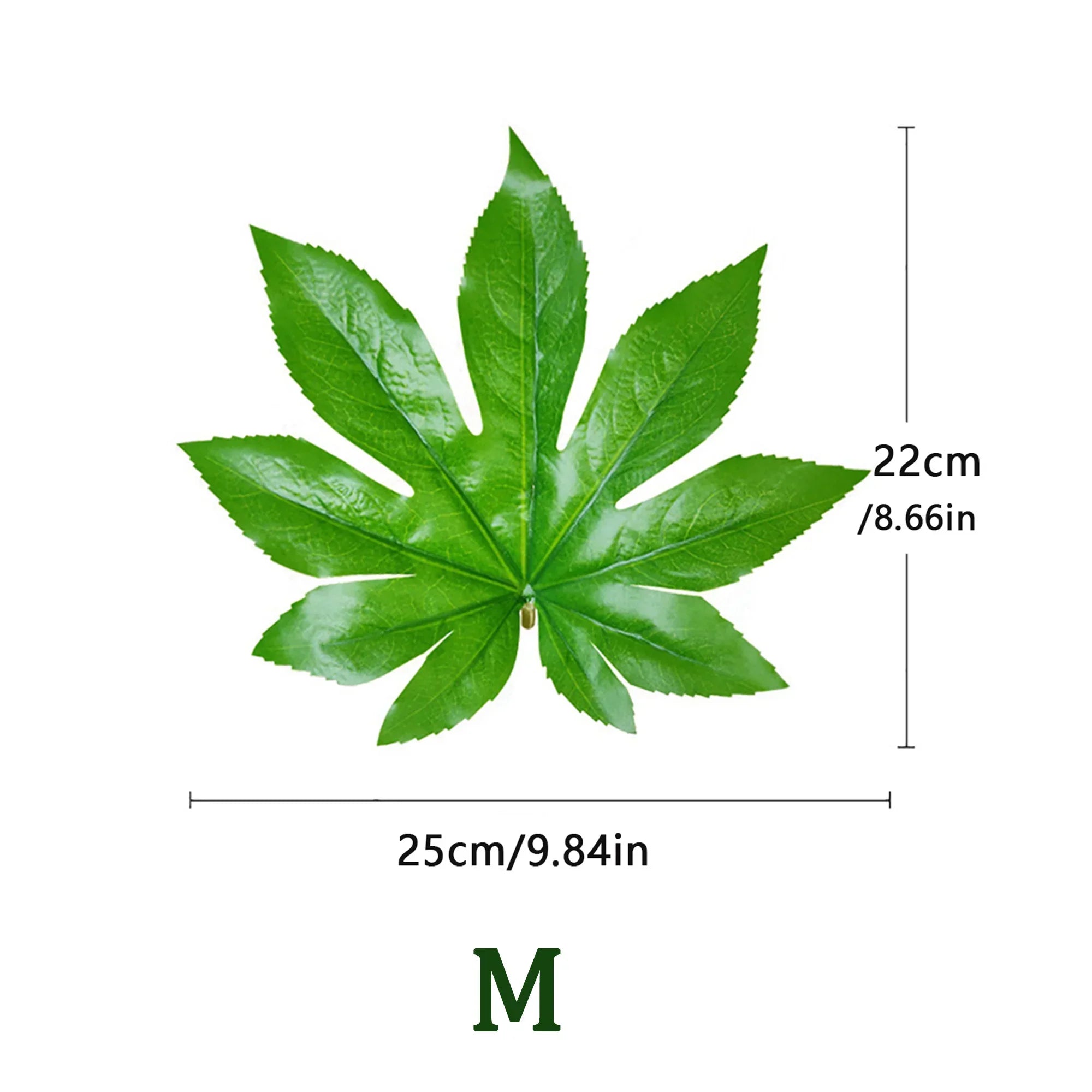 Dlight Decor 5 or 10pcs Tropical Fatsia Monstera Leaves for Table and Home Decor
