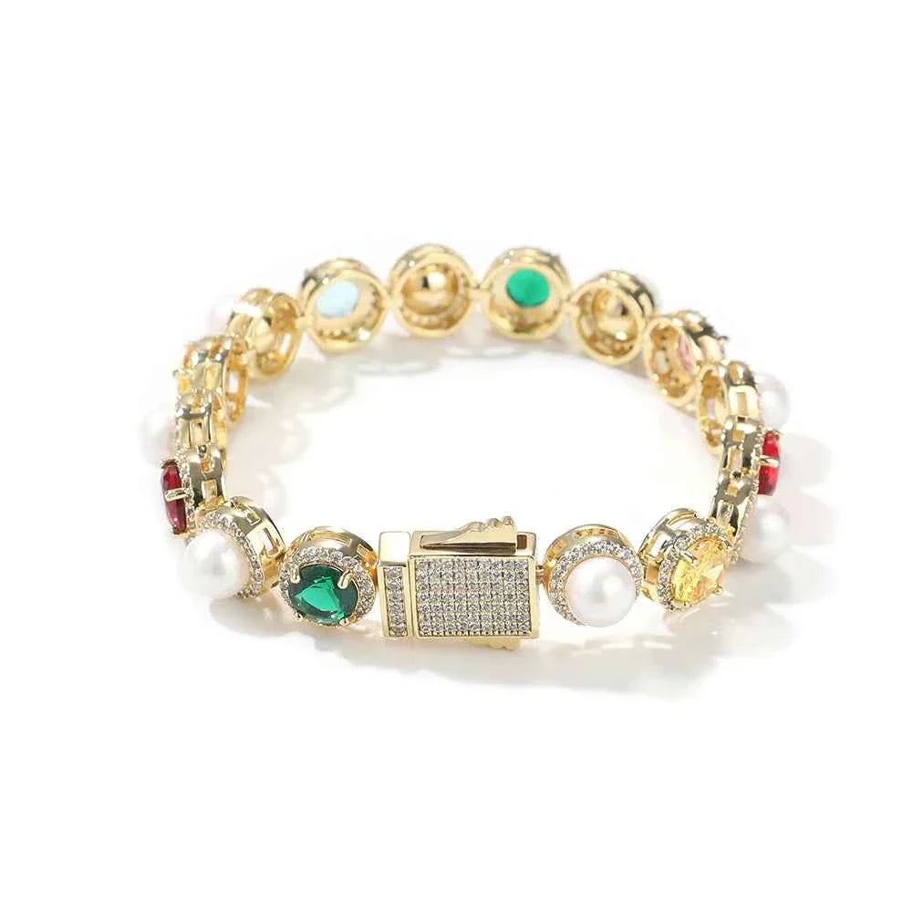 Iced Colorful Bracelets Neckless