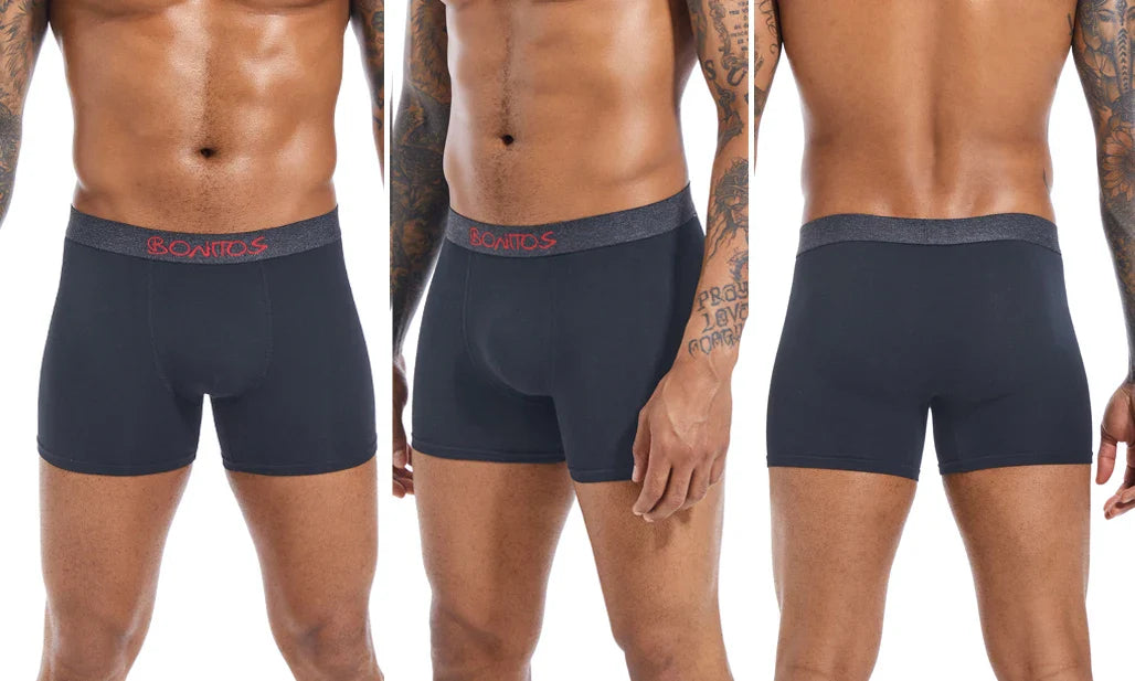 4pcs Men Underwear Cotton Boxer Shorts