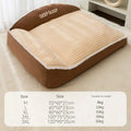 Corduroy Pet Bed – Cozy Winter Dog & Cat Sofa Nest, Small Medium Large, Warm Holiday Blanket