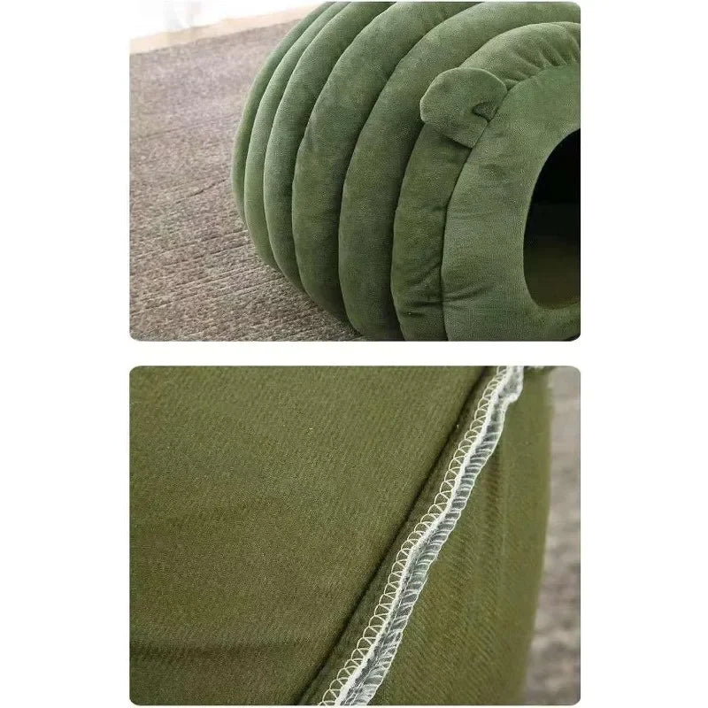 Cat Kennel Winter Warm Fully Enclosed Comfortable Sleeping House Pumpkin Cat Nest Pet Bed Supplies Thermal Bed Cat Sleeping Bag