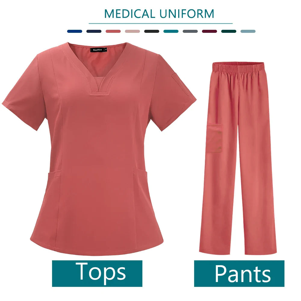 High Quality Nurse Medical Uniform Scrub Set