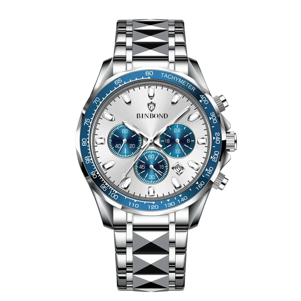 Sports New Men Chornograph Watch For Man Luxury Brand Fashion Quartz Wristwatches Gifts Mens Watches Automatic Digital Clock