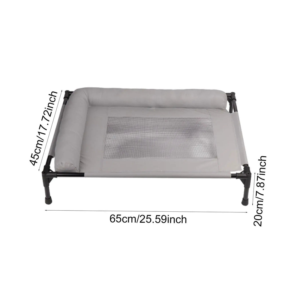 Elevated Pet Bed Multifunctional Outdoor Spacious Heavy Duty Easy Clean Comfortable Indoor Pet Supplies Accessory Metal Frame