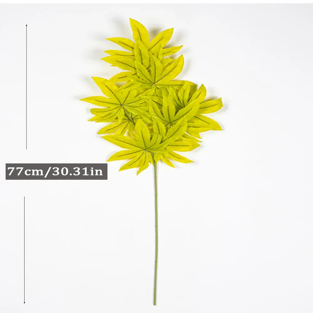 Dlight Decor 77cm Autumn Maple Leaf Branch for Fall Display