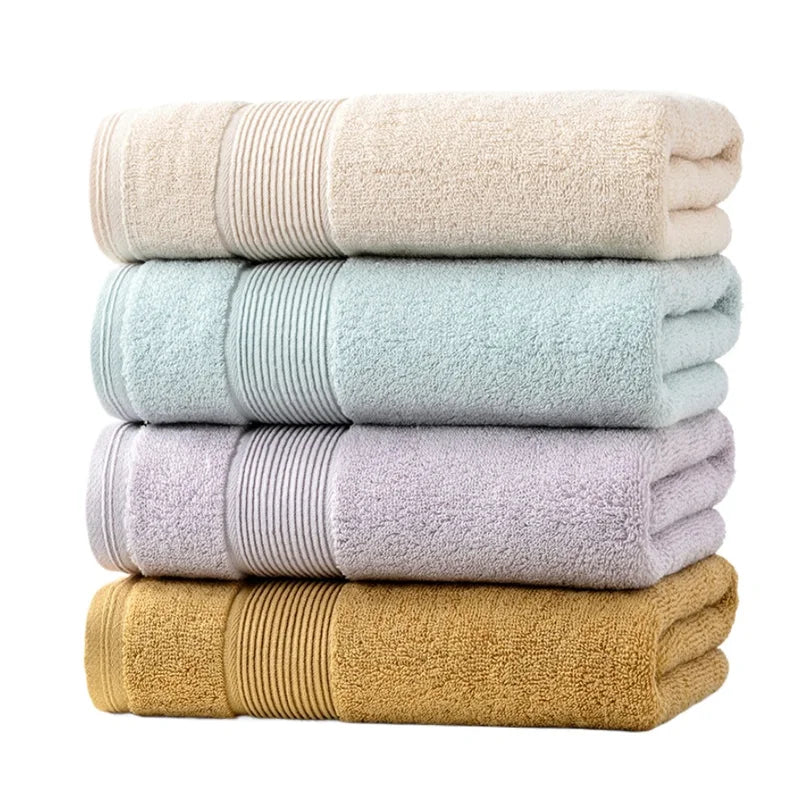 100% Cotton Adults Shower Towels High Absorbent 50x100CM