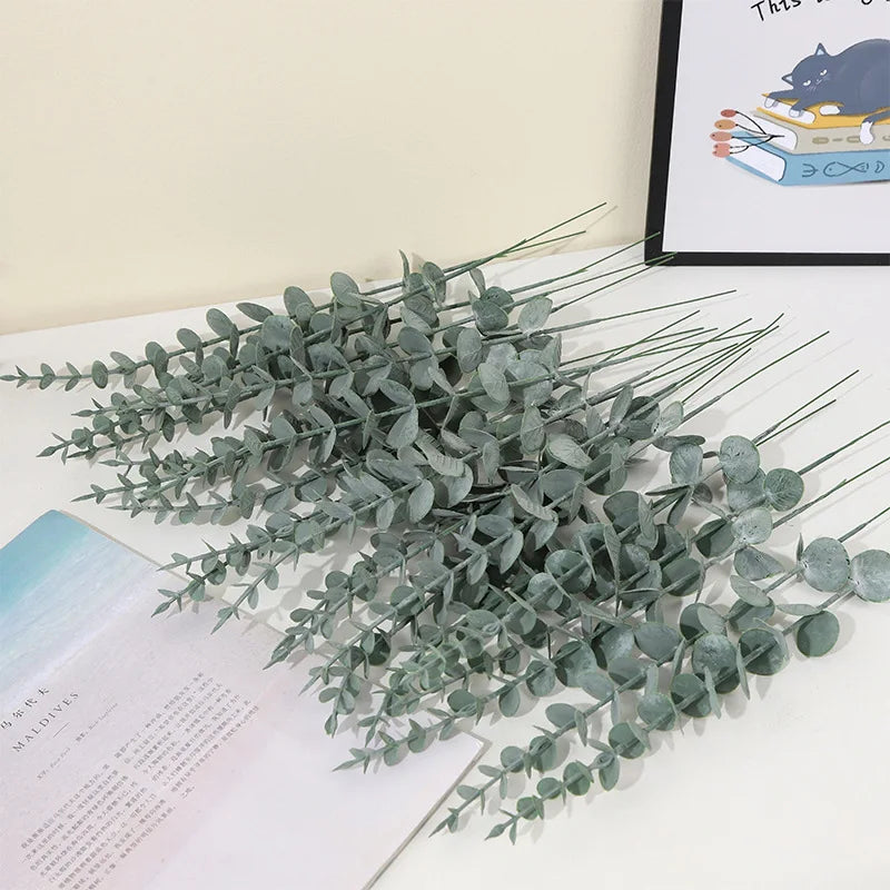 Dlight Decor 42cm Eucalyptus Branches with Money Leaves Set