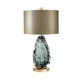 Modern Oversized Glass Table Lamp - Stylish Bedside Lighting for Living Room and Bedroom