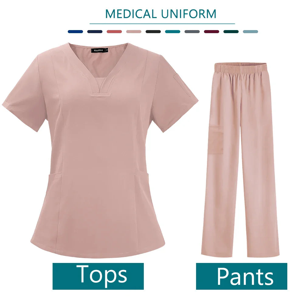 High Quality Nurse Medical Uniform Scrub Set