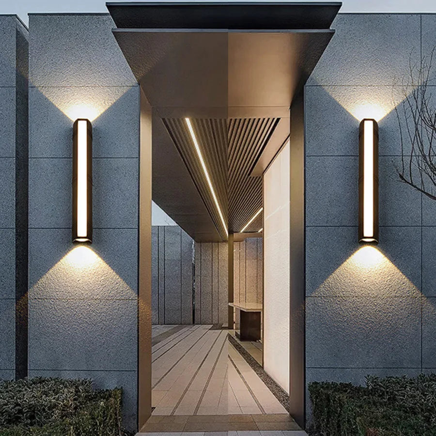 Versatile Up Down LED Wall Lamp - Waterproof, Modern Design for Garden, Street, Corridor, and Stairs